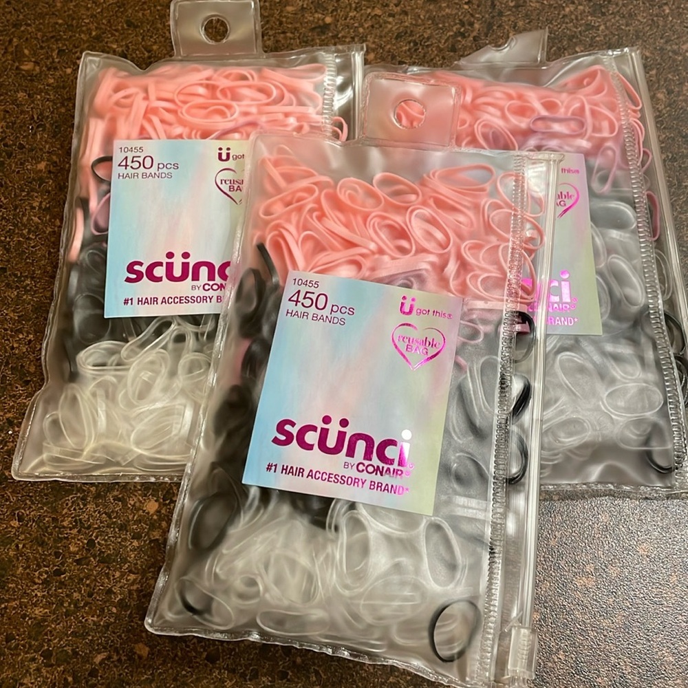 3 Packs of‎ Scünci hair Elastictics